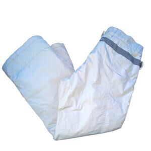 Betty Rides Elements Grey Off White Ski Snowboard Pants Women's Size Large